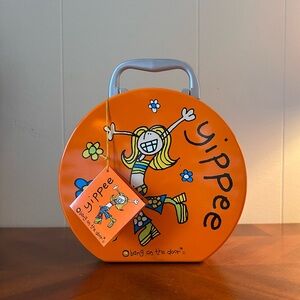 2001 Bang on the Door Tin Lunchbox - Groovy Chick Yippee 2001